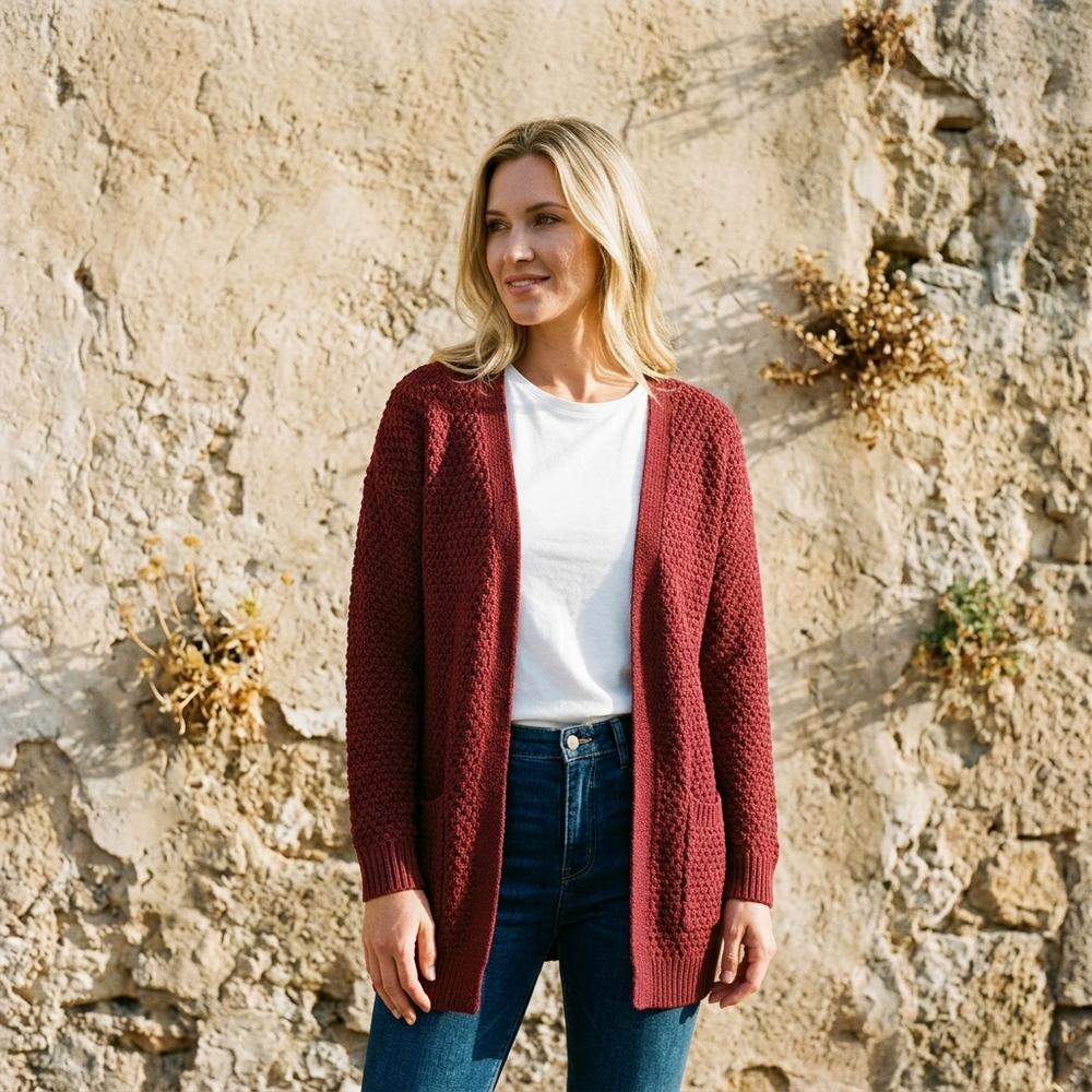 Marvis Mode - Kasol | Grobgestrickter Offener Cardigan Damen