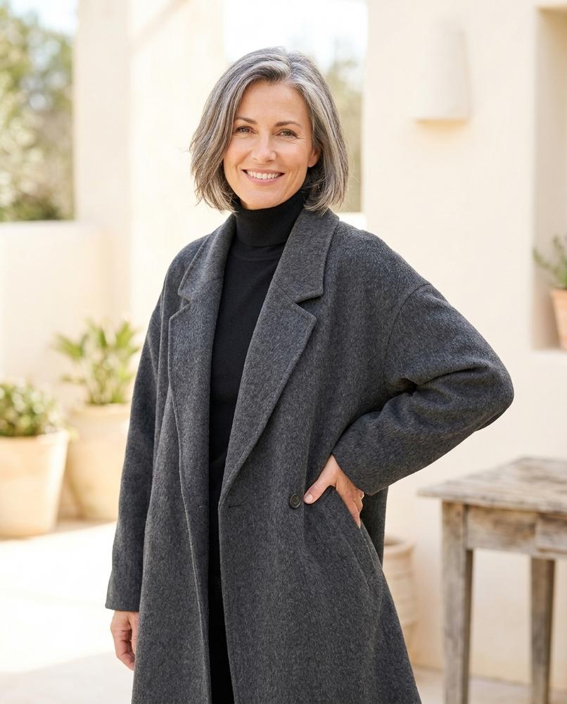 Marvis Mode - Damar | Weit Geschnittener Filz Mantel Unisex