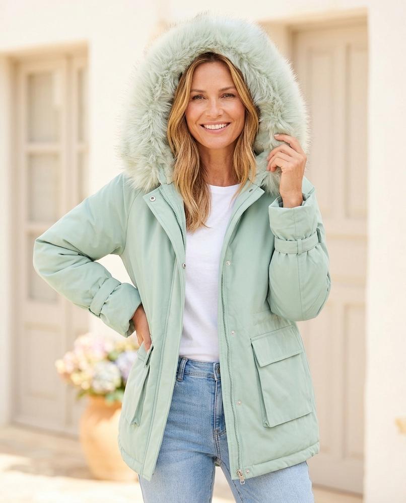 Marvis Mode - Nolor | Kapuzen Gefütterte Jacke Damen