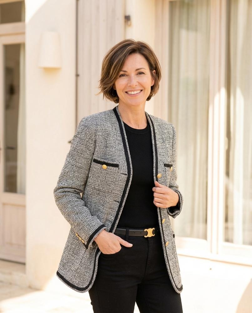 Marvis Mode - Zedar | Strukturiert Ausgefranst Jacke Damen