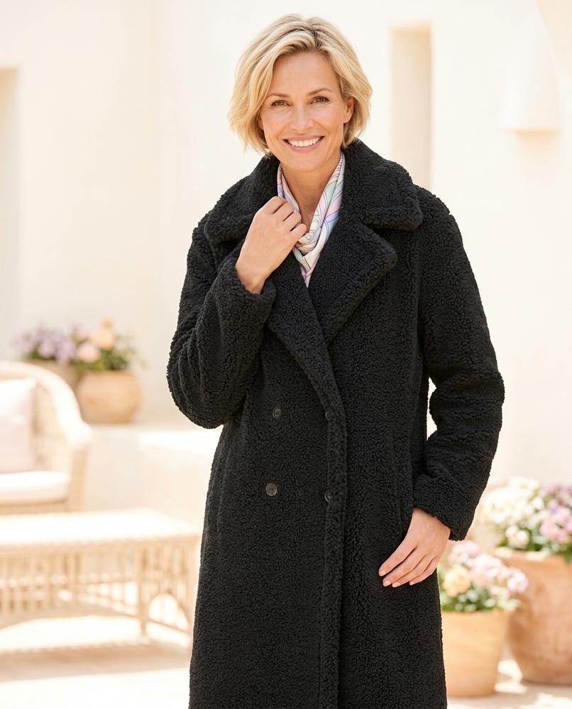 Marvis Mode - Latal | Gefütterter Zweireihiger Mantel Damen
