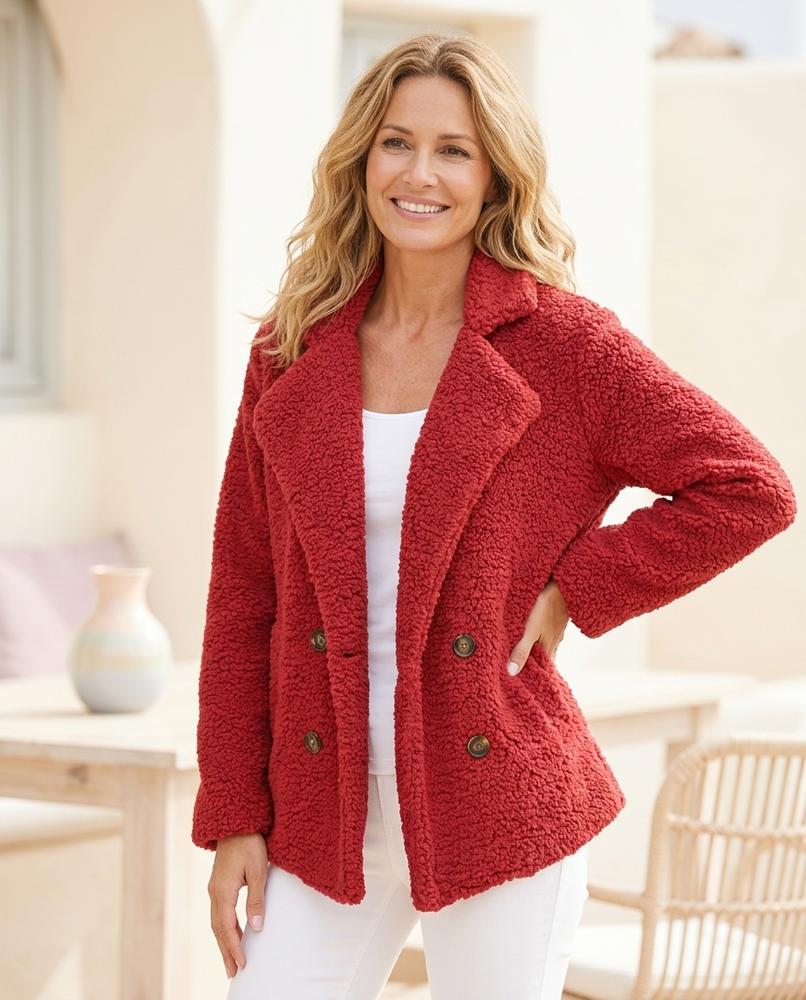 Marvis Mode - Altal | Doppelreihig Strukturiert Jacke Damen