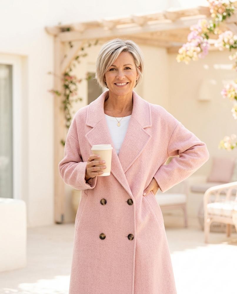 Marvis Mode - Visik | Wollener Langer Mantel Damen