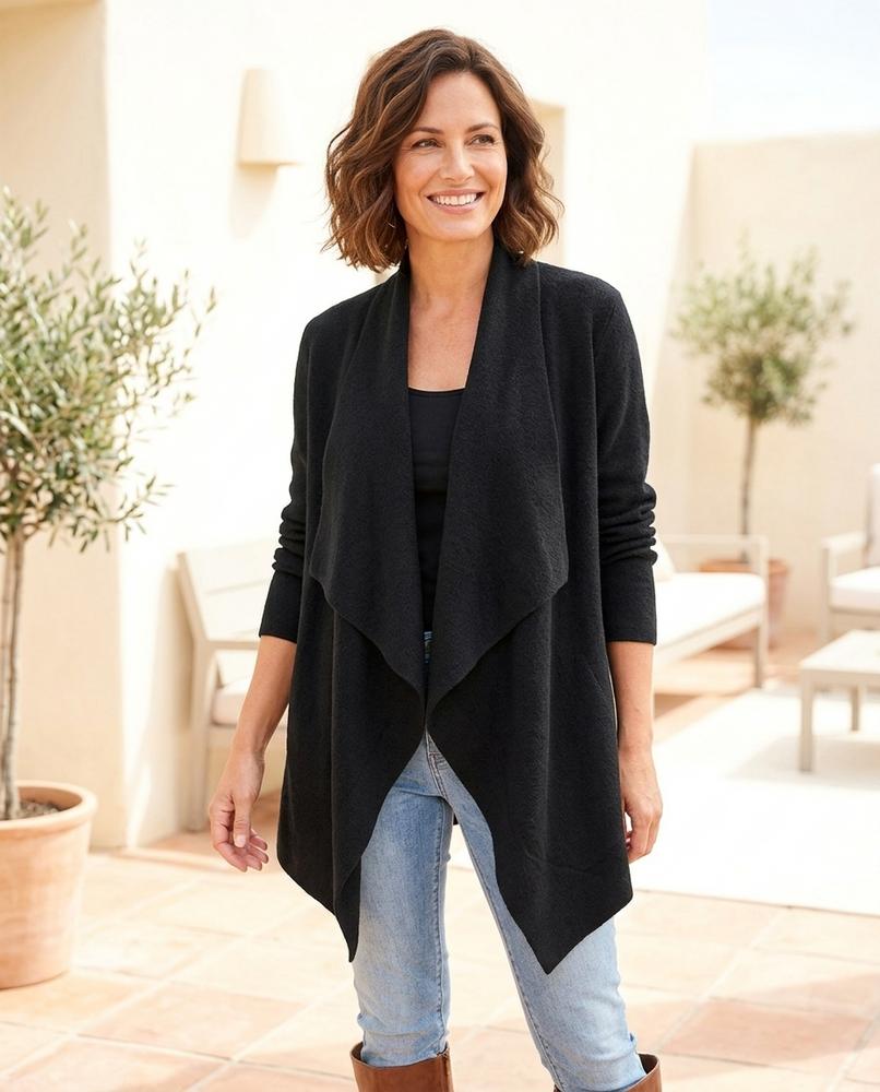 Marvis Mode - Yigit | Asymmetrischer Langärmliger Cardigan Damen