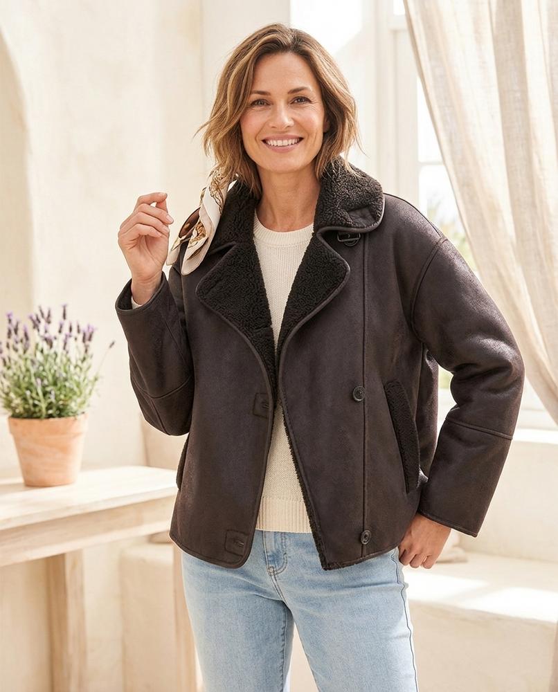 Marvis Mode - Yabur | Gefütterte Weit Geschnittene Jacke Damen