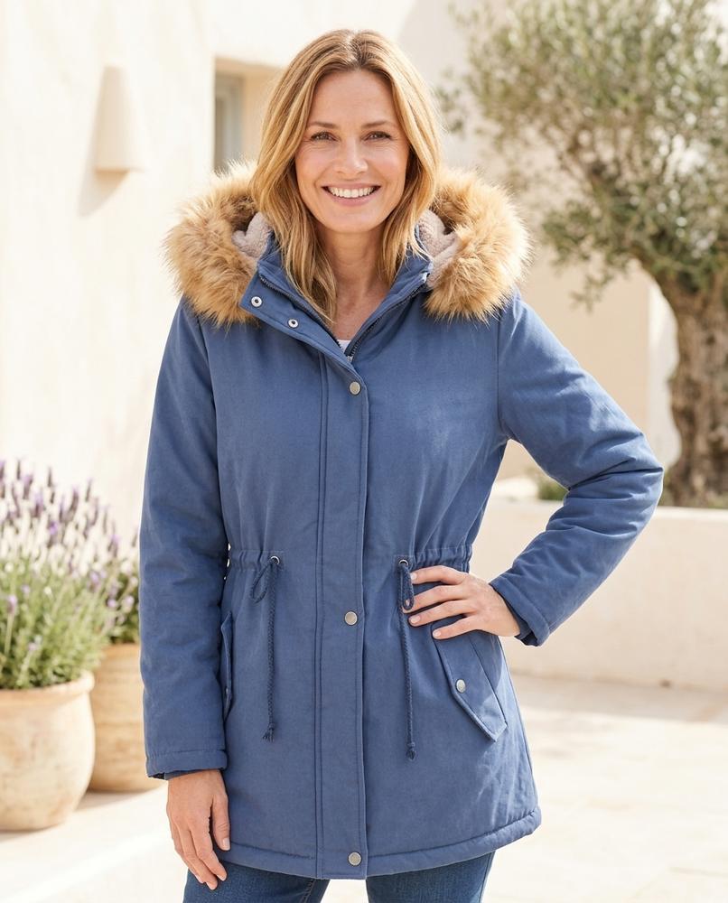 Marvis Mode - Vinav | Gefütterter Baumwoll Mantel Damen
