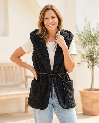 Marvis Mode - Rilin | Ärmellose Gegürtete Weste Damen