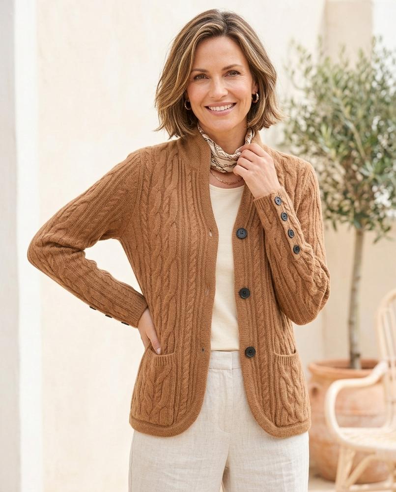 Marvis Mode - Vemin | Strukturierter Geknöpfter Cardigan Damen