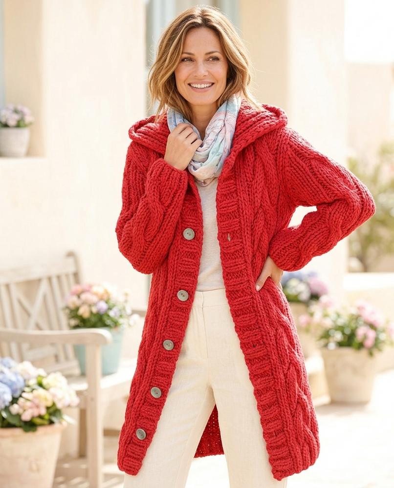 Marvis Mode - Sevin | Grobgestrickter Strick Cardigan Damen