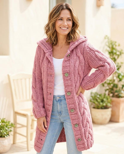 Marvis Mode - Sevin | Grobgestrickter Strick Cardigan Damen