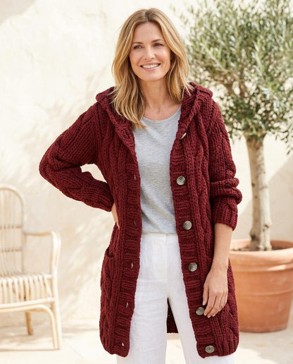Marvis Mode - Sevin | Grobgestrickter Strick Cardigan Damen