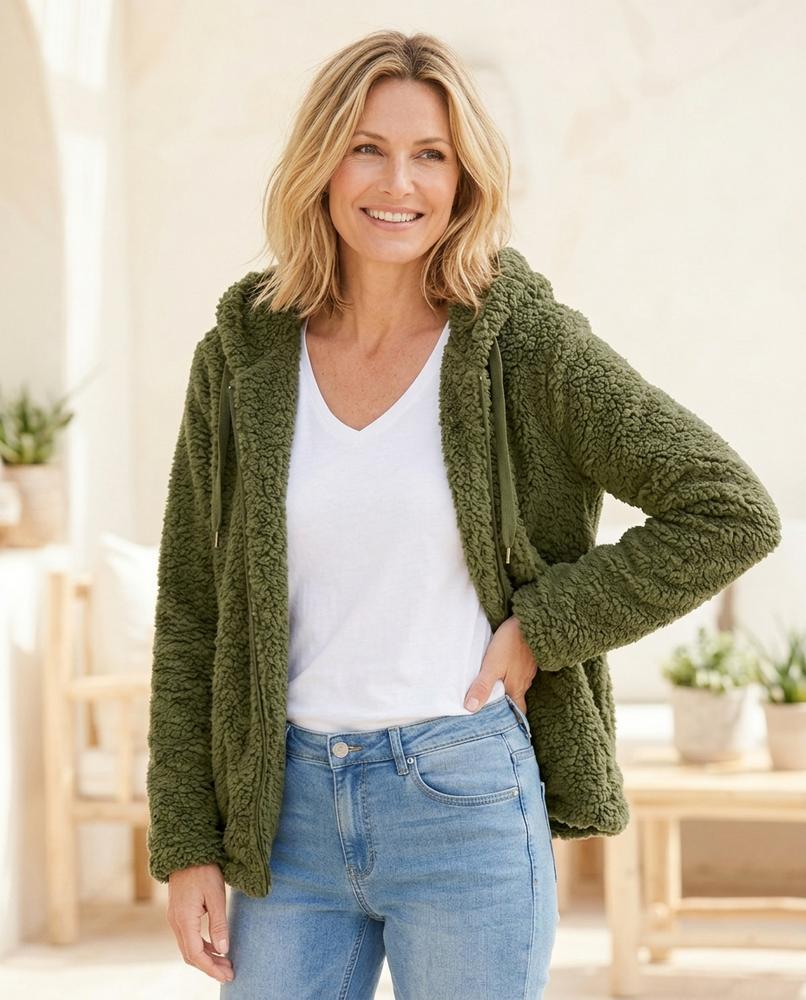 Marvis Mode - Allan | Plüschig Gefüttert Jacke Damen