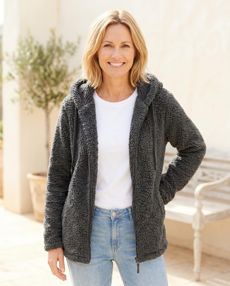 Marvis Mode - Allan | Plüschig Gefüttert Jacke Damen