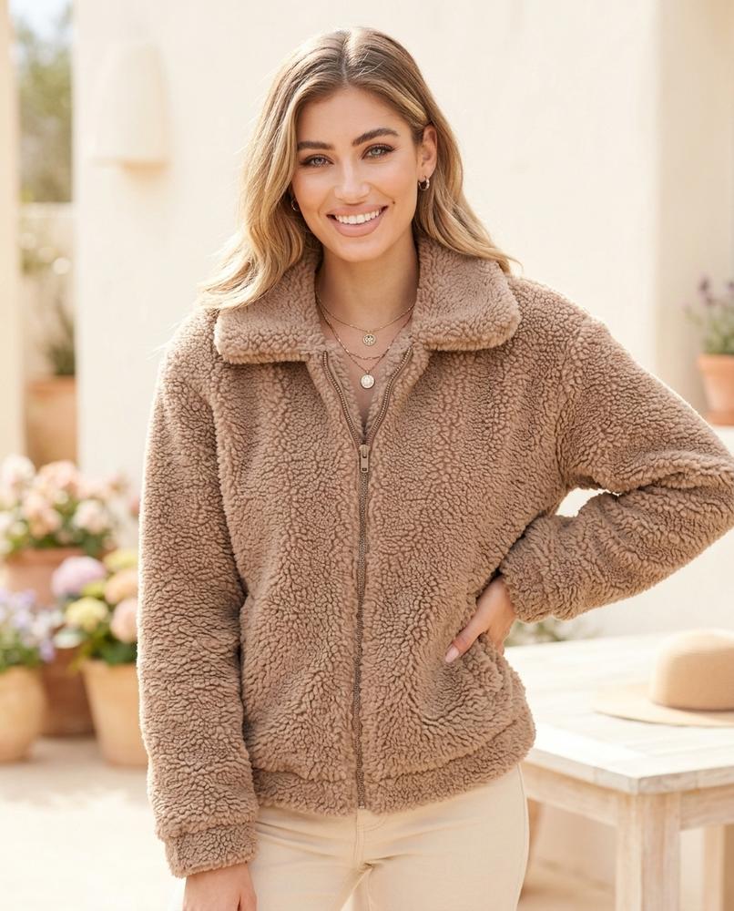Marvis Mode - Novar | Reißverschluss Fleece Jacke Damen