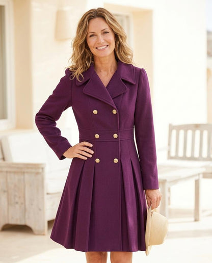 Marvis Mode - Vitor | Tailliert Zweireihig Mantel Damen