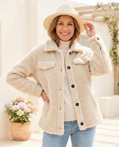 Marvis Mode - Sezan | Geknöpfte Strukturierte Jacke Damen