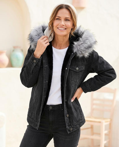Marvis Mode - Vamin | Gefüttert Geknöpft Jacke Damen