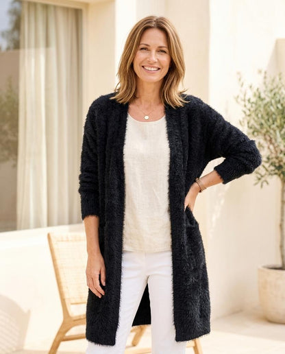 Marvis Mode - Loser | Flauschig Lang Cardigan Damen