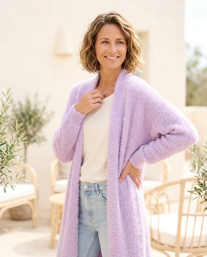 Marvis Mode - Loser | Flauschig Lang Cardigan Damen