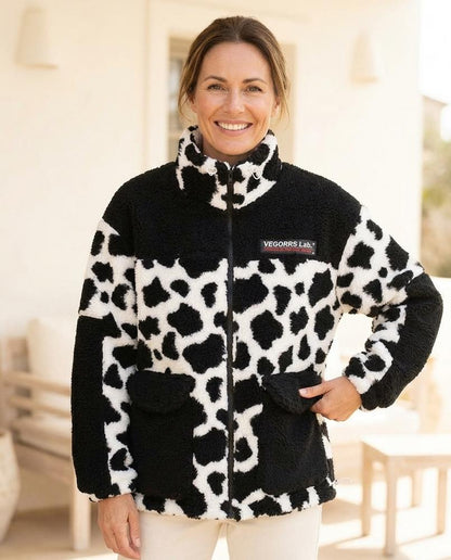 Marvis Mode - Elsel | Gemusterte Strukturierte Jacke Unisex