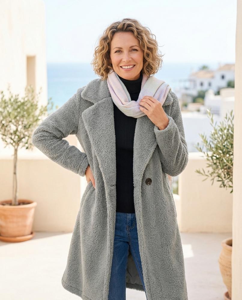 Marvis Mode - Riron | Strukturiert Lang Mantel Damen