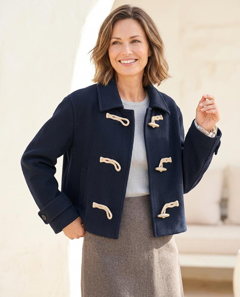 Marvis Mode - Kesan | Geknebelte Kurzgeschnittene Jacke Damen