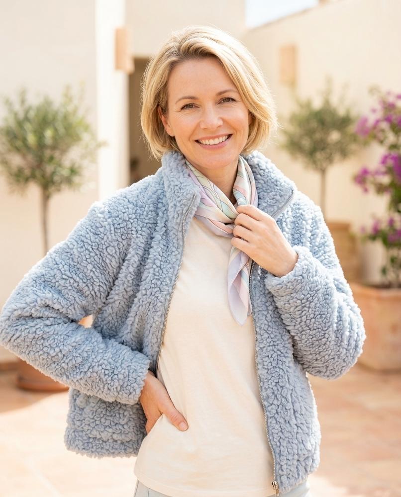Marvis Mode - Zasan | Strukturiert Hochgeschlossen Jacke Damen