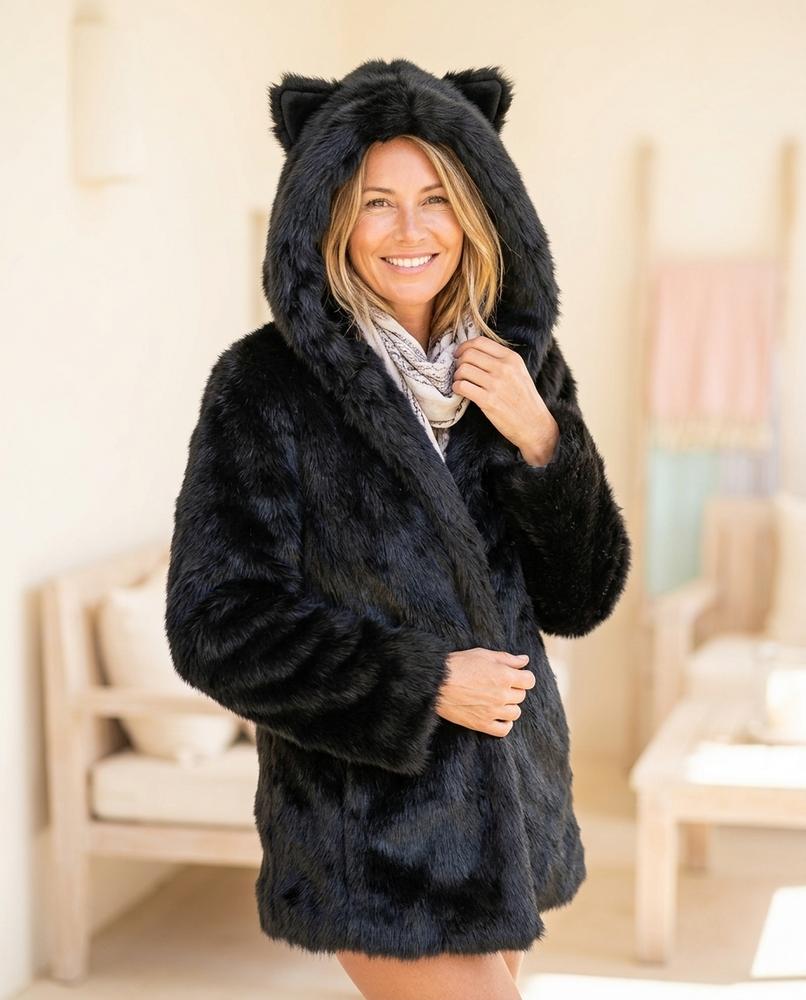 Marvis Mode - Alnor | Pelziger Gefütterter Mantel Damen