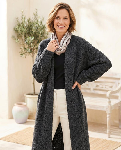 Marvis Mode - Lesen | Langer Gestrickter Cardigan Damen