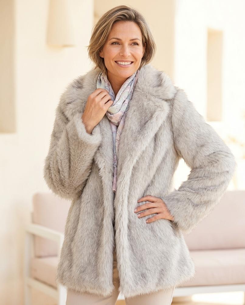 Marvis Mode - Covar | Fellartig Gerade Mantel Damen