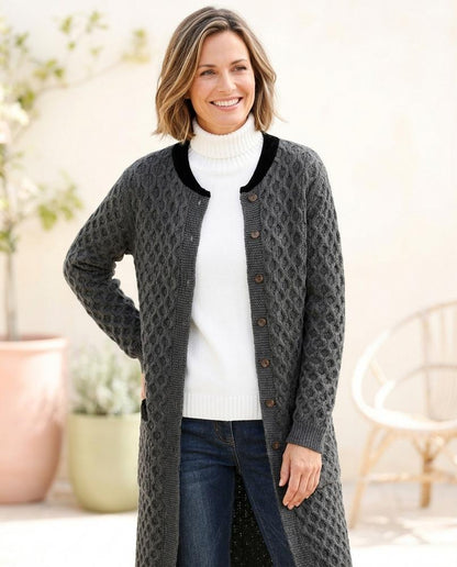 Marvis Mode - Dasan | Strukturiert Lang Cardigan Damen