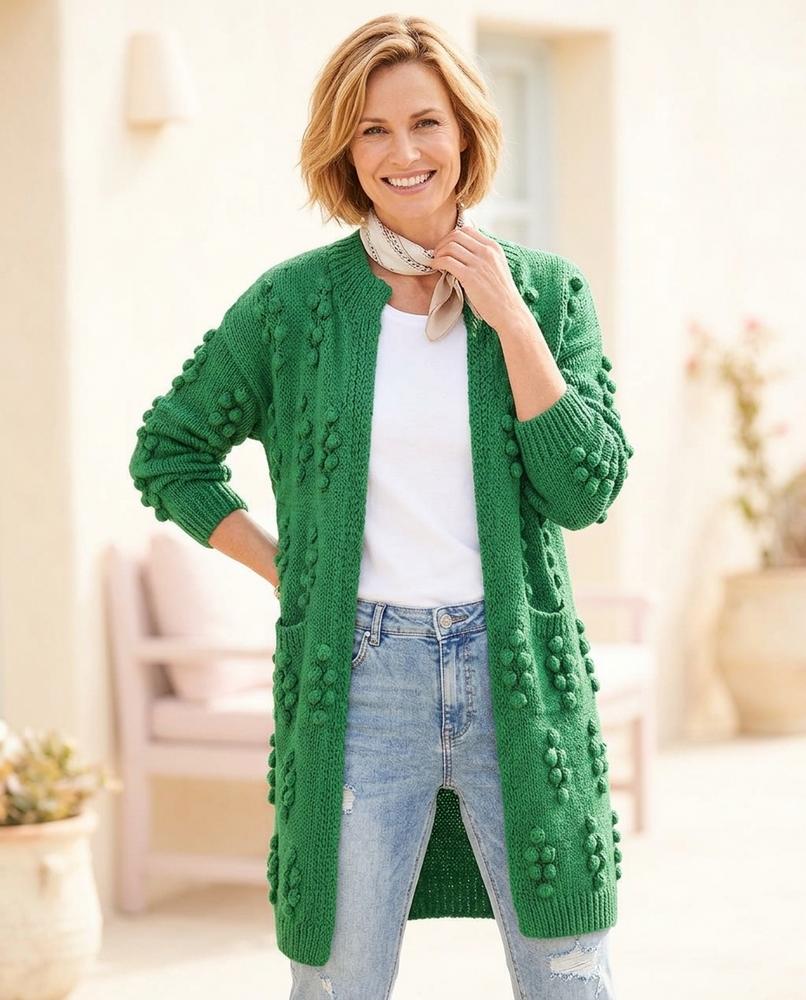 Marvis Mode - Rilan | Strukturiert Verschlusslos Cardigan Damen