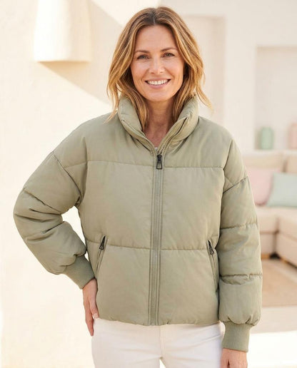 Marvis Mode - Taron | Wattiert Hochgeschlossen Jacke Damen