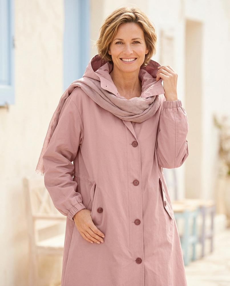 Marvis Mode - Tasol | Geknöpft Langärmlig Mantel Damen
