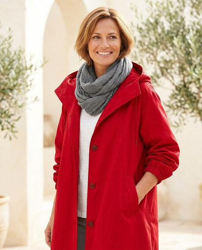 Marvis Mode - Tasol | Geknöpft Langärmlig Mantel Damen