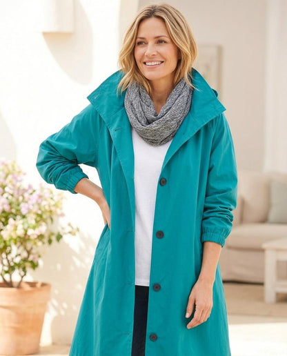 Marvis Mode - Tasol | Geknöpft Langärmlig Mantel Damen