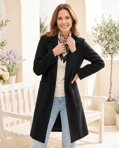 Marvis Mode - Arlen | Strukturiert Knopflos Mantel Unisex
