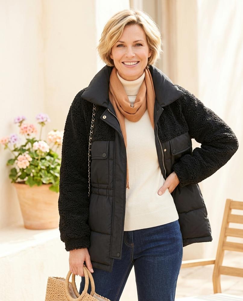 Marvis Mode - Mazan | Wattiert Kombiniert Jacke Damen