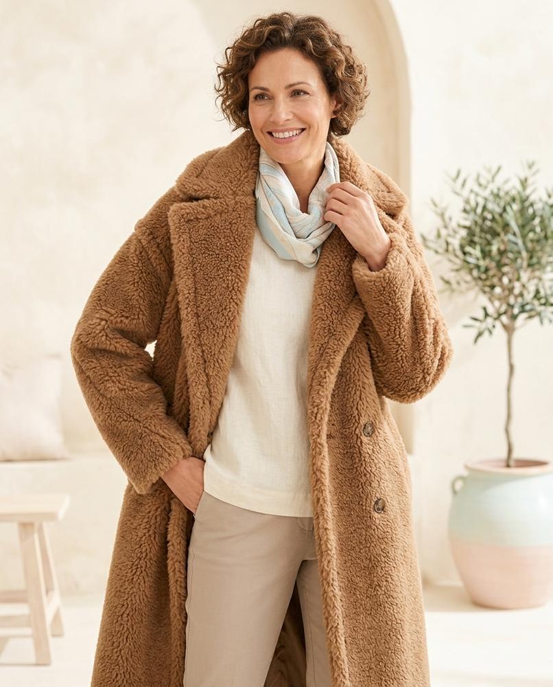 Marvis Mode - Lomin | Strukturiert Gefüttert Mantel Damen