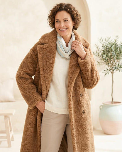 Marvis Mode - Lomin | Strukturiert Gefüttert Mantel Damen