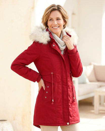 Marvis Mode - Arsol | Gefütterter Taillenverstellbarer Mantel Damen