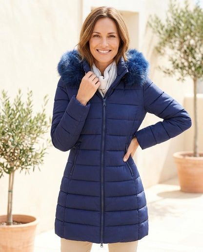 Marvis Mode - Vedar | Gesteppter Gefütterter Mantel Damen
