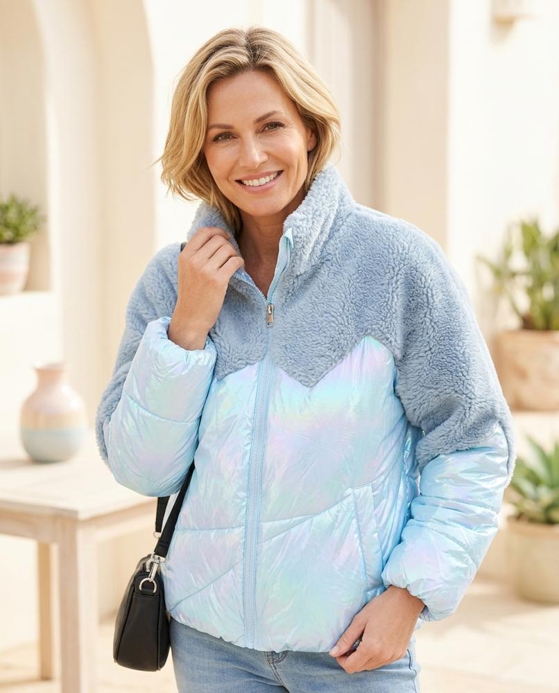 Marvis Mode - Rosel | Kombinierte Changierende Jacke Damen