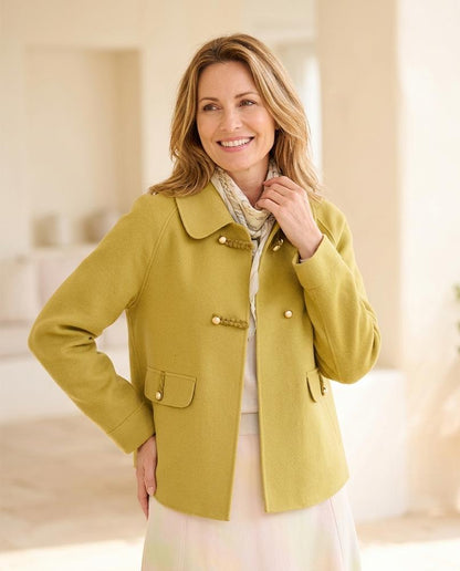 Marvis Mode - Tinav | Geflochtene Kurzgeschnittene Jacke Damen