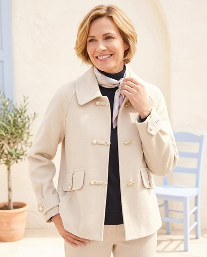 Marvis Mode - Tinav | Geflochtene Kurzgeschnittene Jacke Damen
