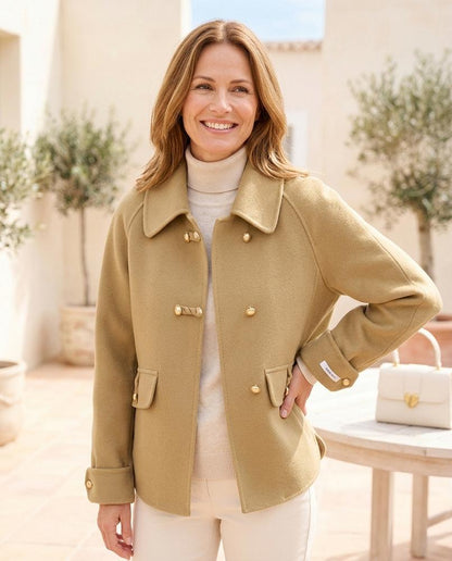 Marvis Mode - Tinav | Geflochtene Kurzgeschnittene Jacke Damen