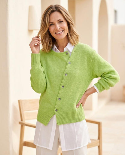 Marvis Mode - Semor | Asymmetrisch Gestrickt Cardigan Damen