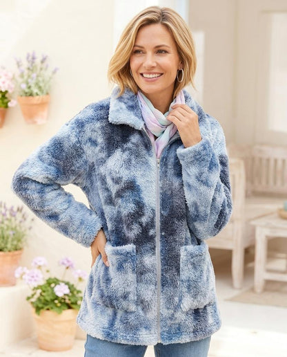 Marvis Mode - Arlor | Plüschig Marmoriert Jacke Damen