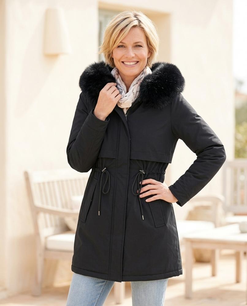 Marvis Mode - Nimir | Gefütterter Taillierter Mantel Damen