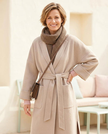 Marvis Mode - Alram | Gebundener Woll Mantel Damen